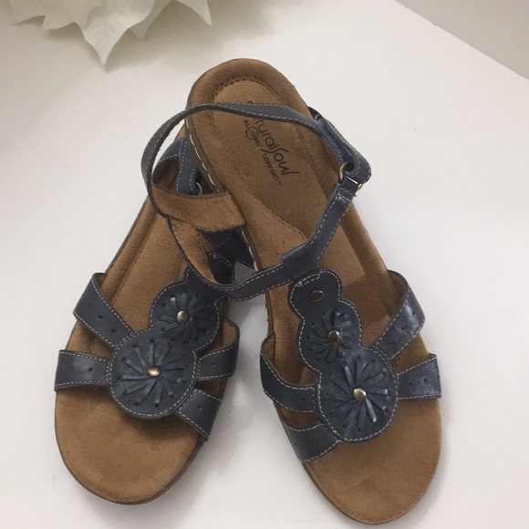 steel blue sandals